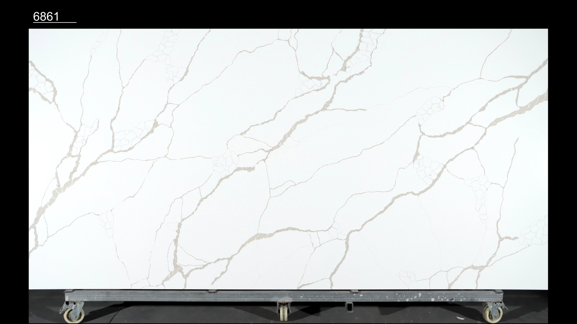 Calacatta Quartz Slab GSQ 6861 for Kitchen Countertops & Vanity Tops