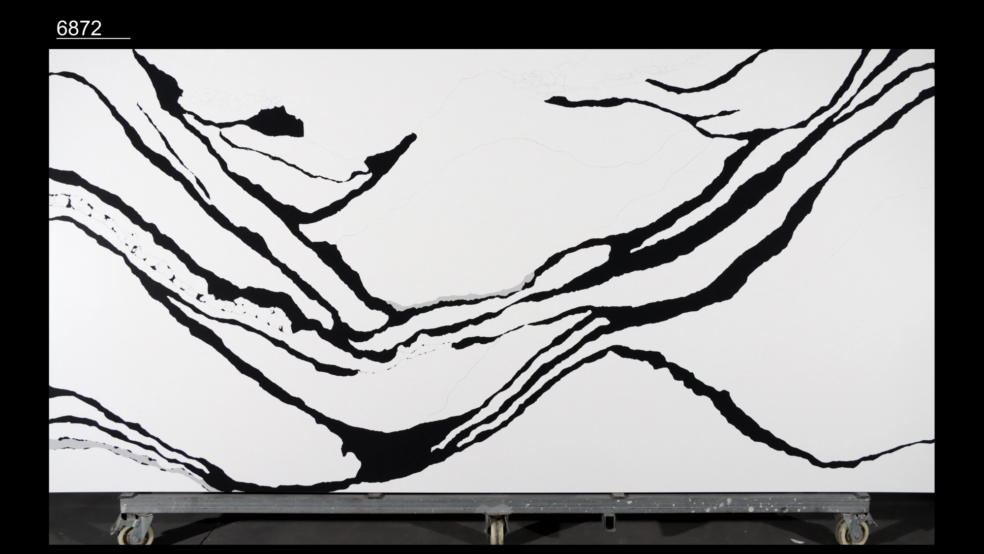 Calacatta Quartz Slab GSQ 6872 for Kitchen Countertops & Vanity Tops