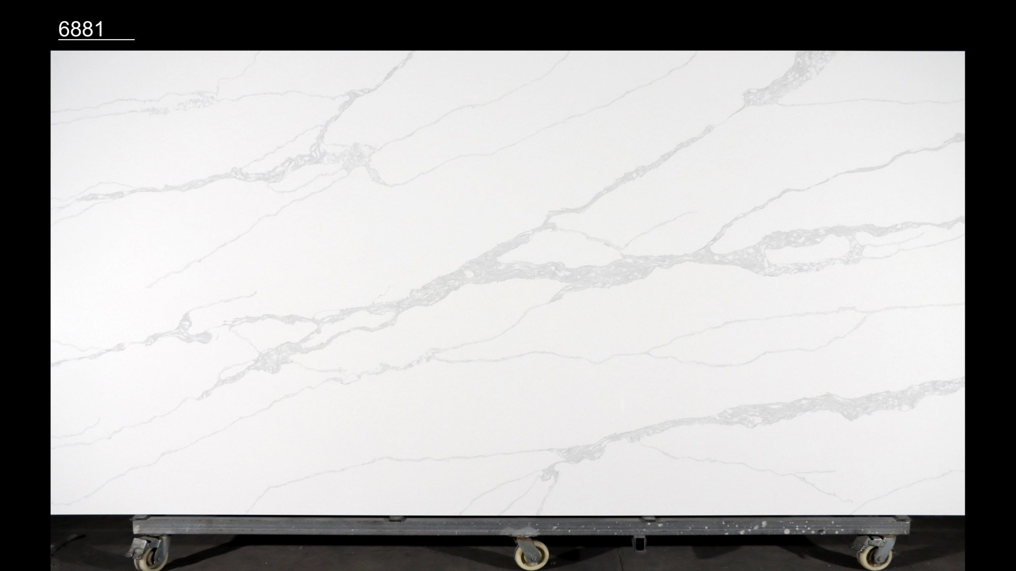 Calacatta Quartz Slab GSQ 6881 for Kitchen Countertops & Vanity Tops