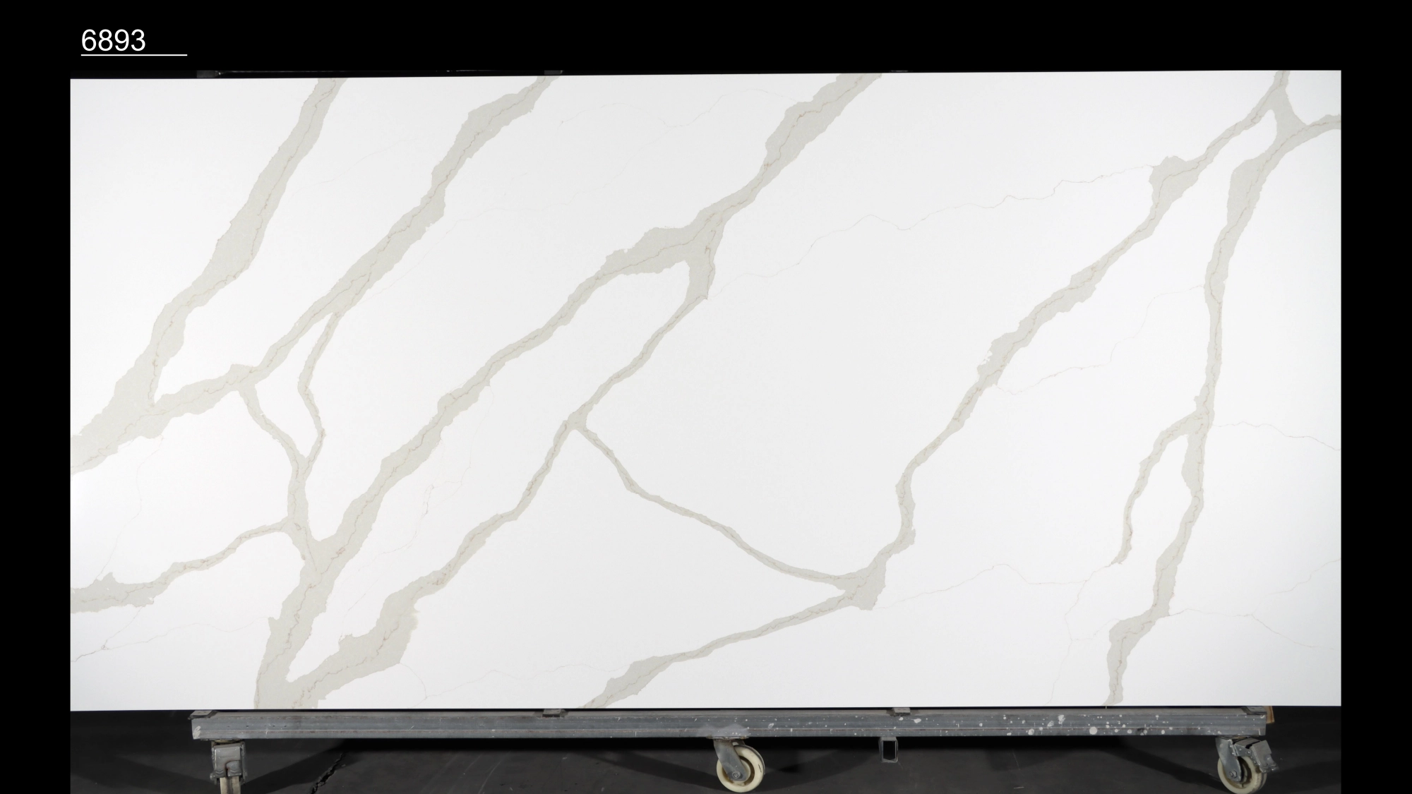 Calacatta Quartz Slab GSQ 6893 for Kitchen Countertops & Vanity Tops