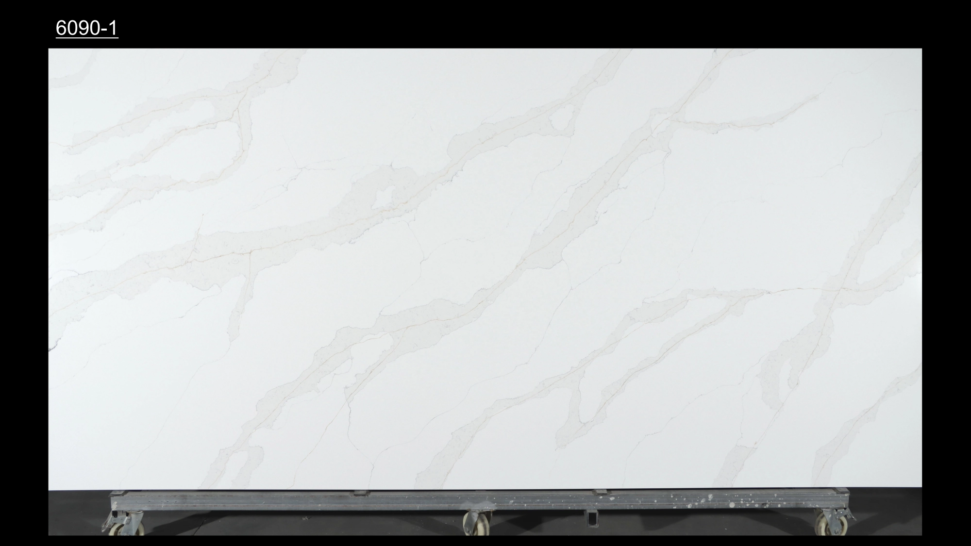 Calacatta Quartz Slab GSQ 6090-1 for Kitchen Countertops & Vanity Tops