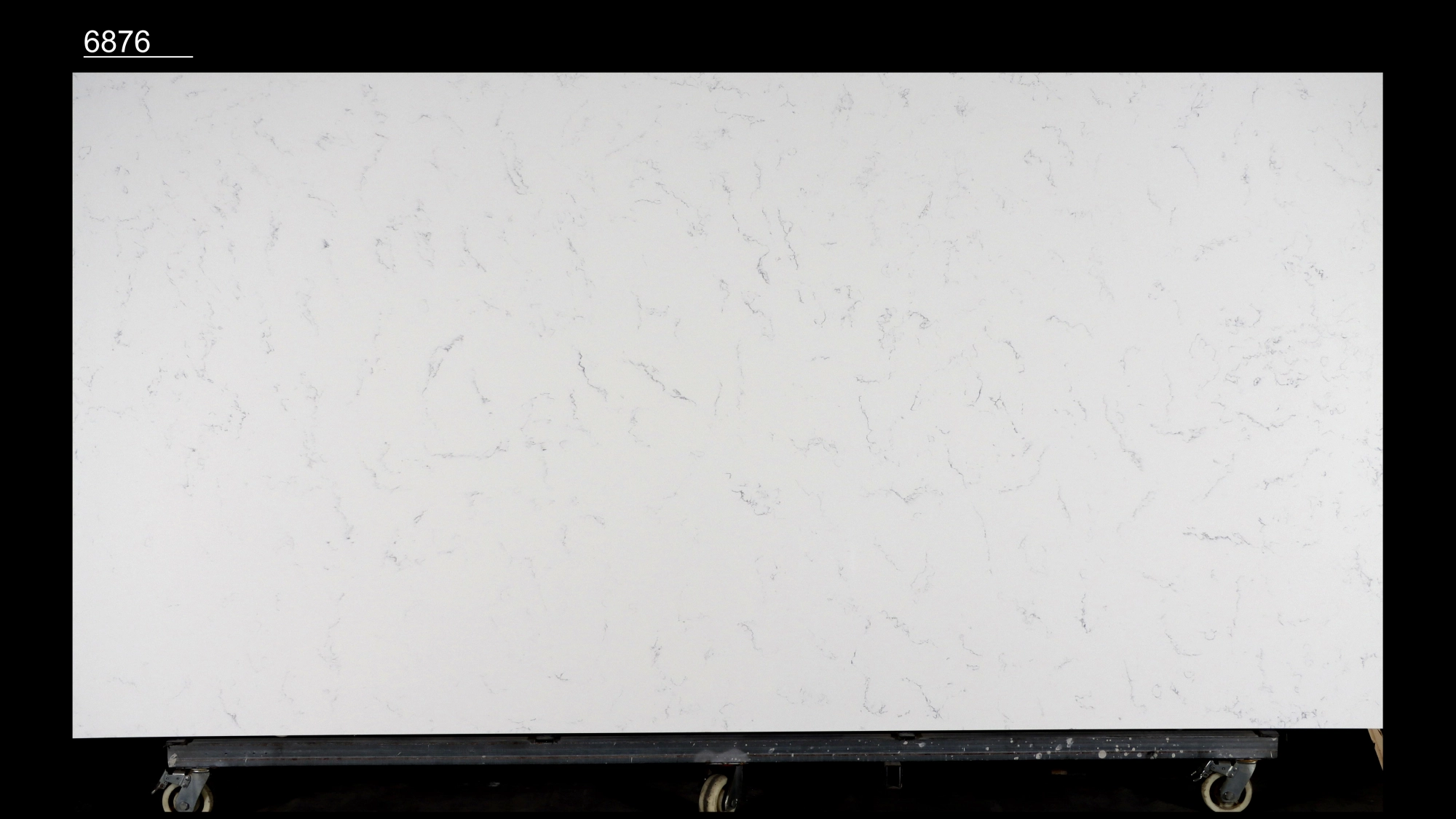 Carrara Quartz Slab GSQ 6876 for Kitchen Countertops & Vanity Tops
