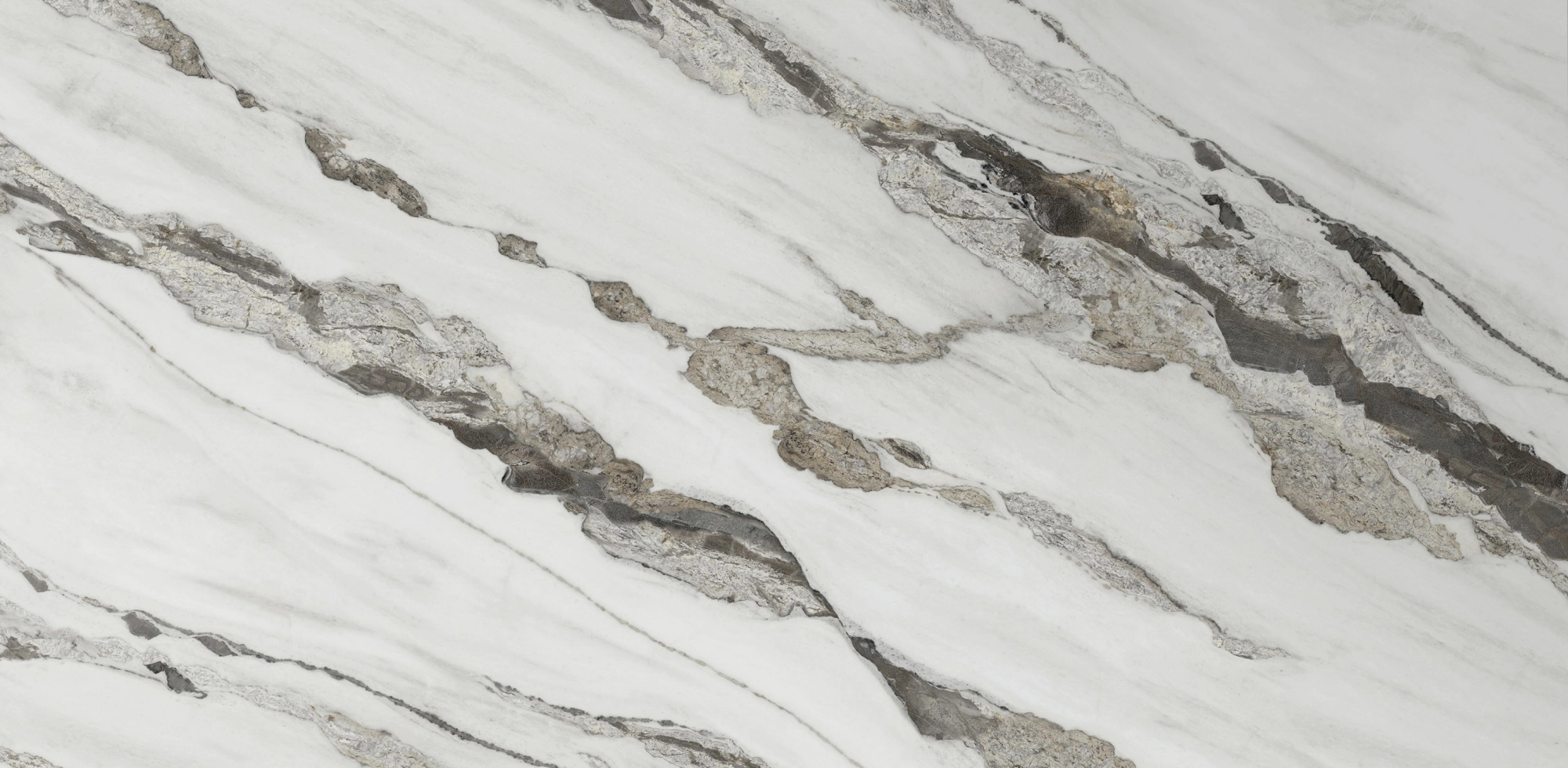 Piedra sinterizada HQD263 Bianco Swan para interiores y exteriores