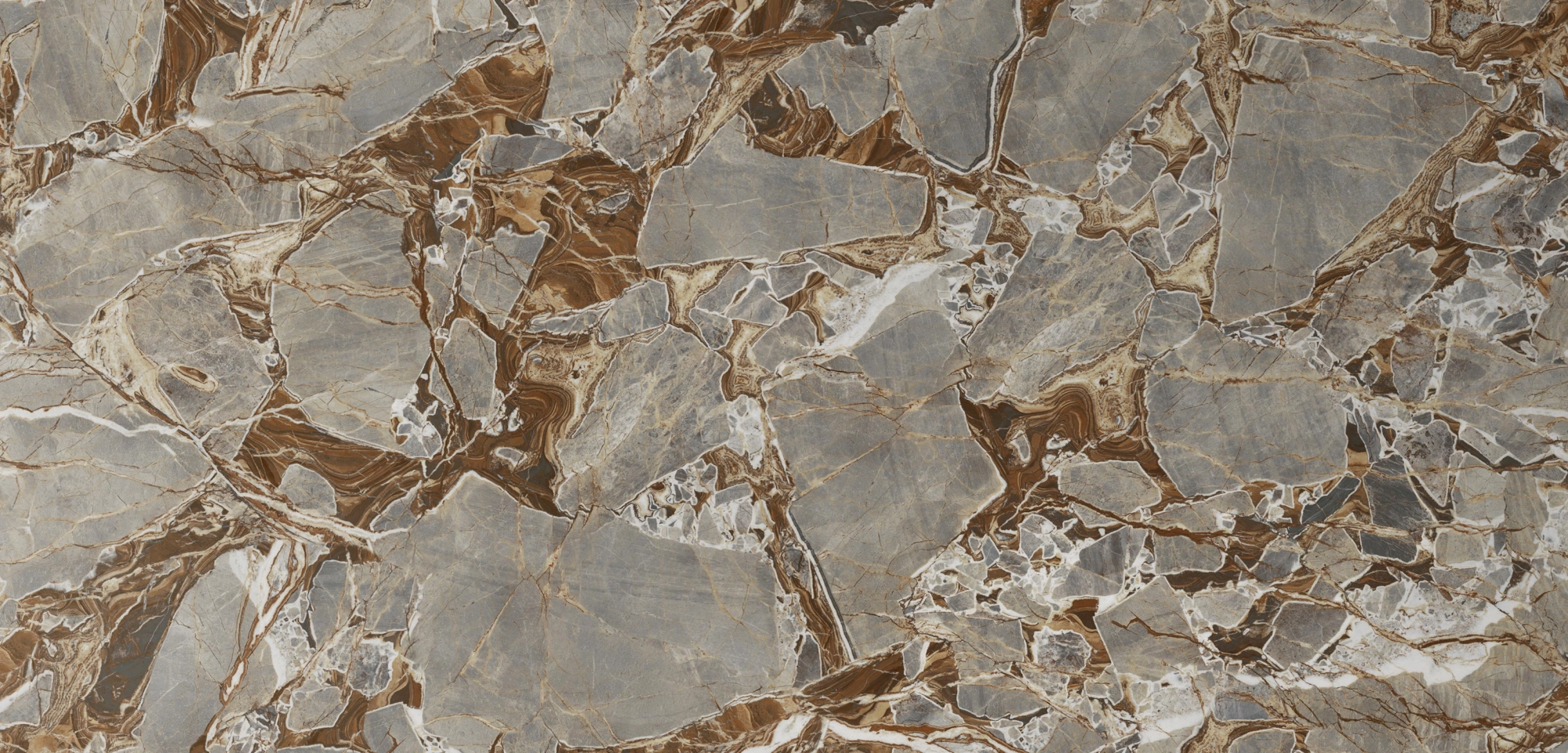 Piedra sinterizada HQL177 Bugatti Gold para interiores y exteriores.