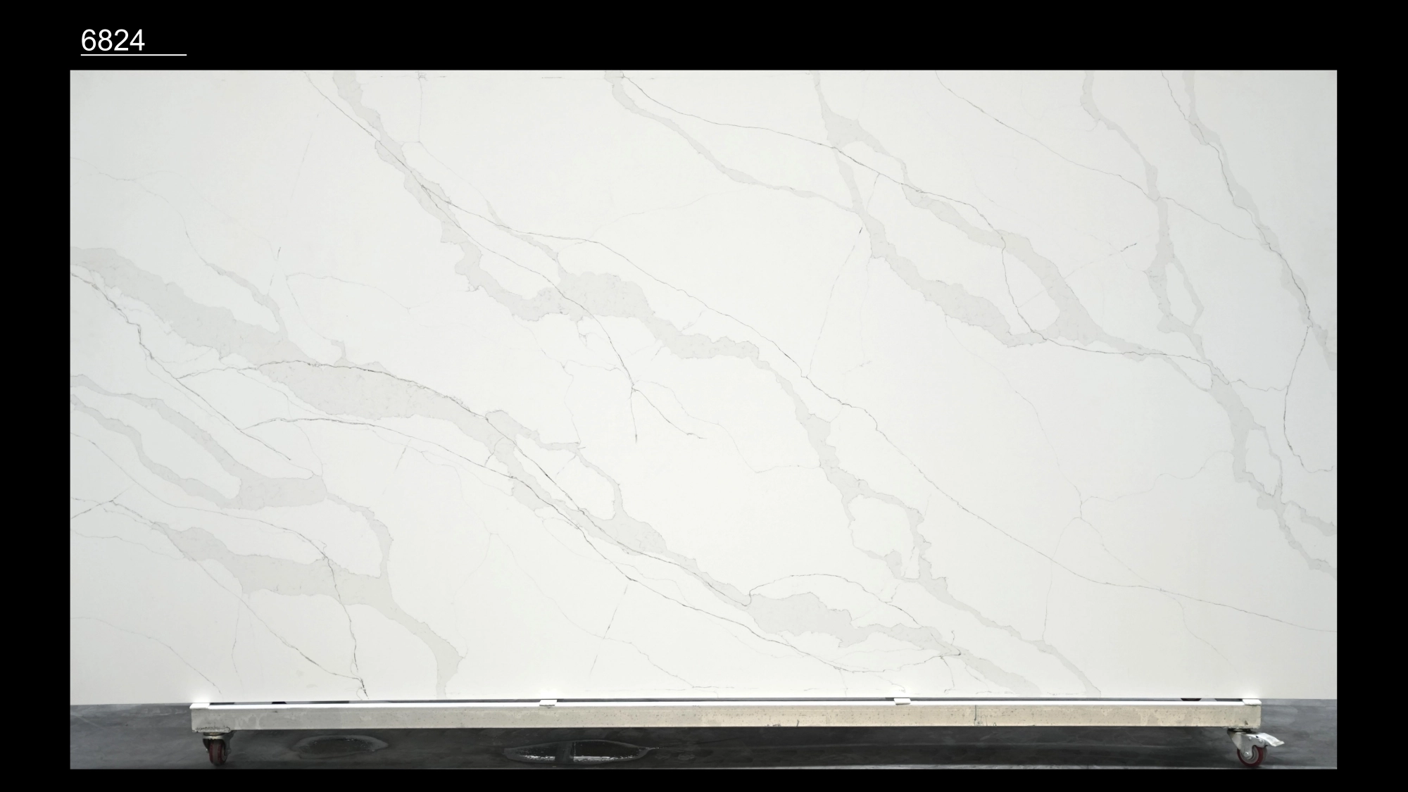 Calacatta Quartz Slab GSQ 6824 for Kitchen Countertops & Vanity Tops