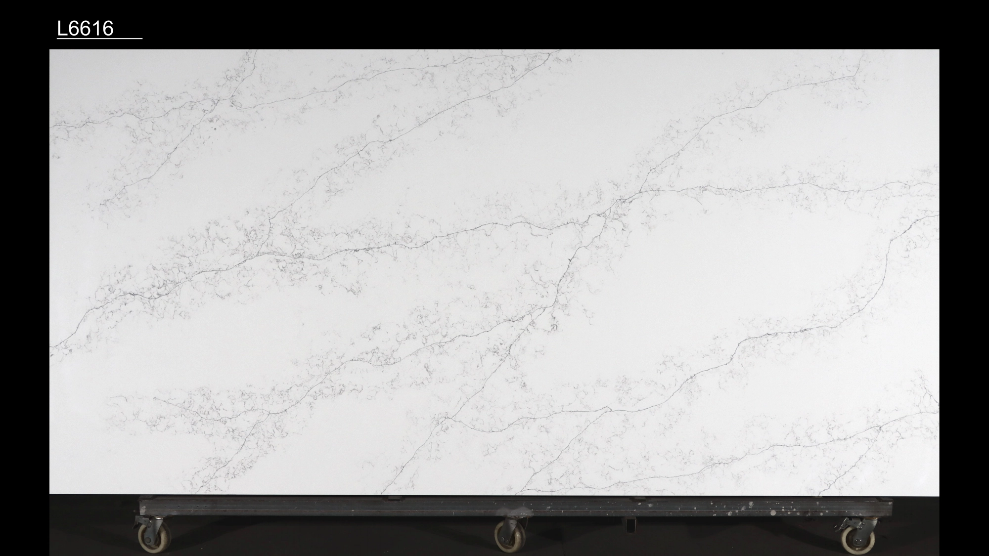 Calacatta Quartz Slab GSQ 6616 for Kitchen Countertops & Vanity Tops
