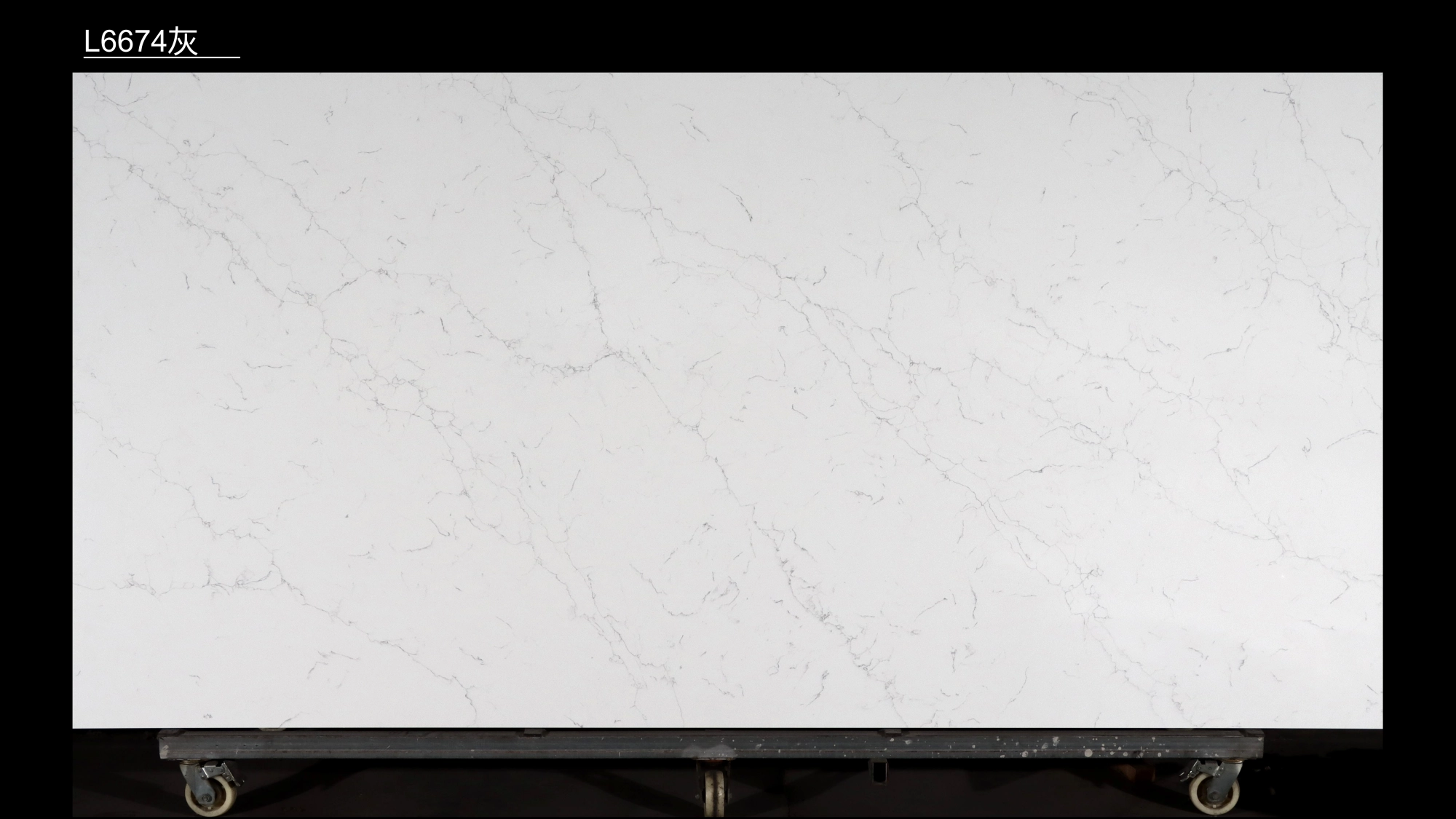 Calacatta Quartz Slab GSQ 6674 for Kitchen Countertops & Vanity Tops