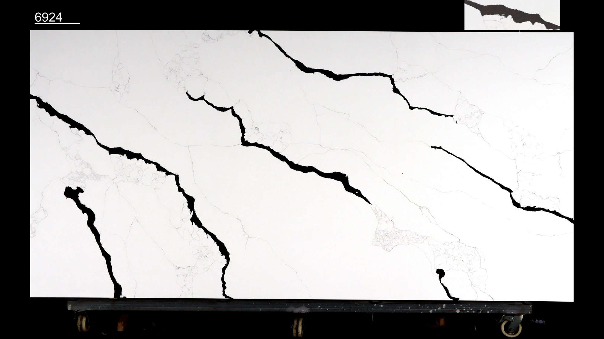Calacatta Quartz Slab GSQ 6924 for Kitchen Countertops & Vanity Tops