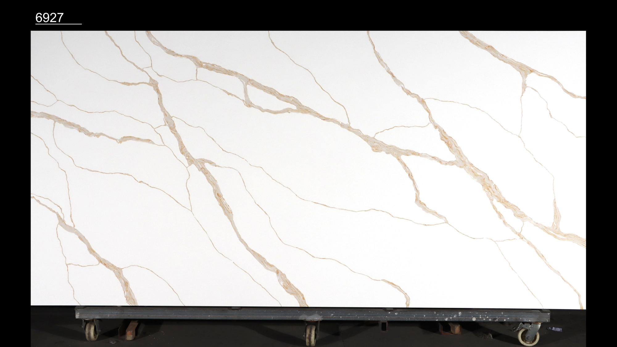 Calacatta Quartz Slab GSQ 6927 for Kitchen Countertops & Vanity Tops