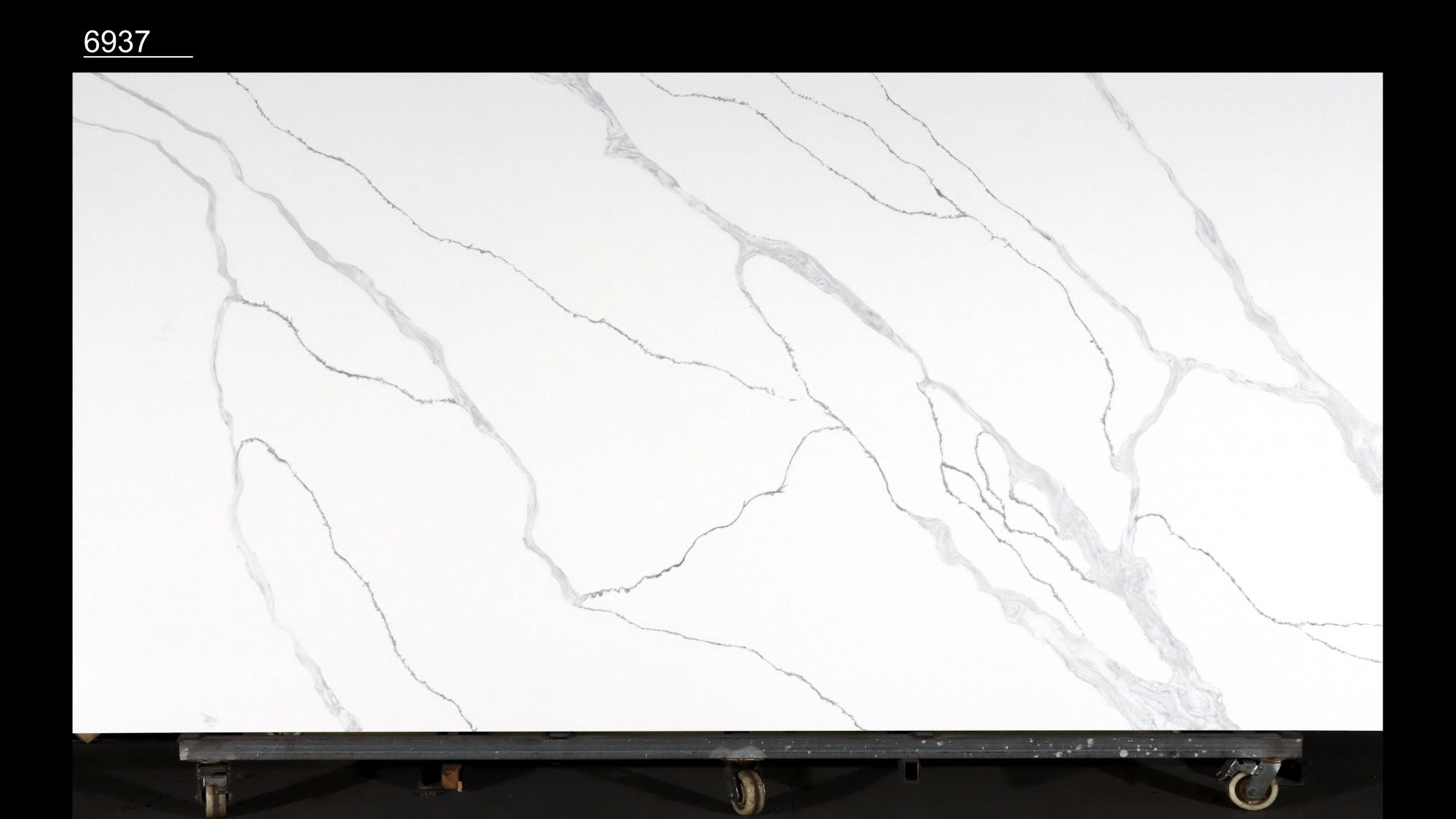 Calacatta Quartz Slab GSQ 6937 for Kitchen Countertops & Vanity Tops