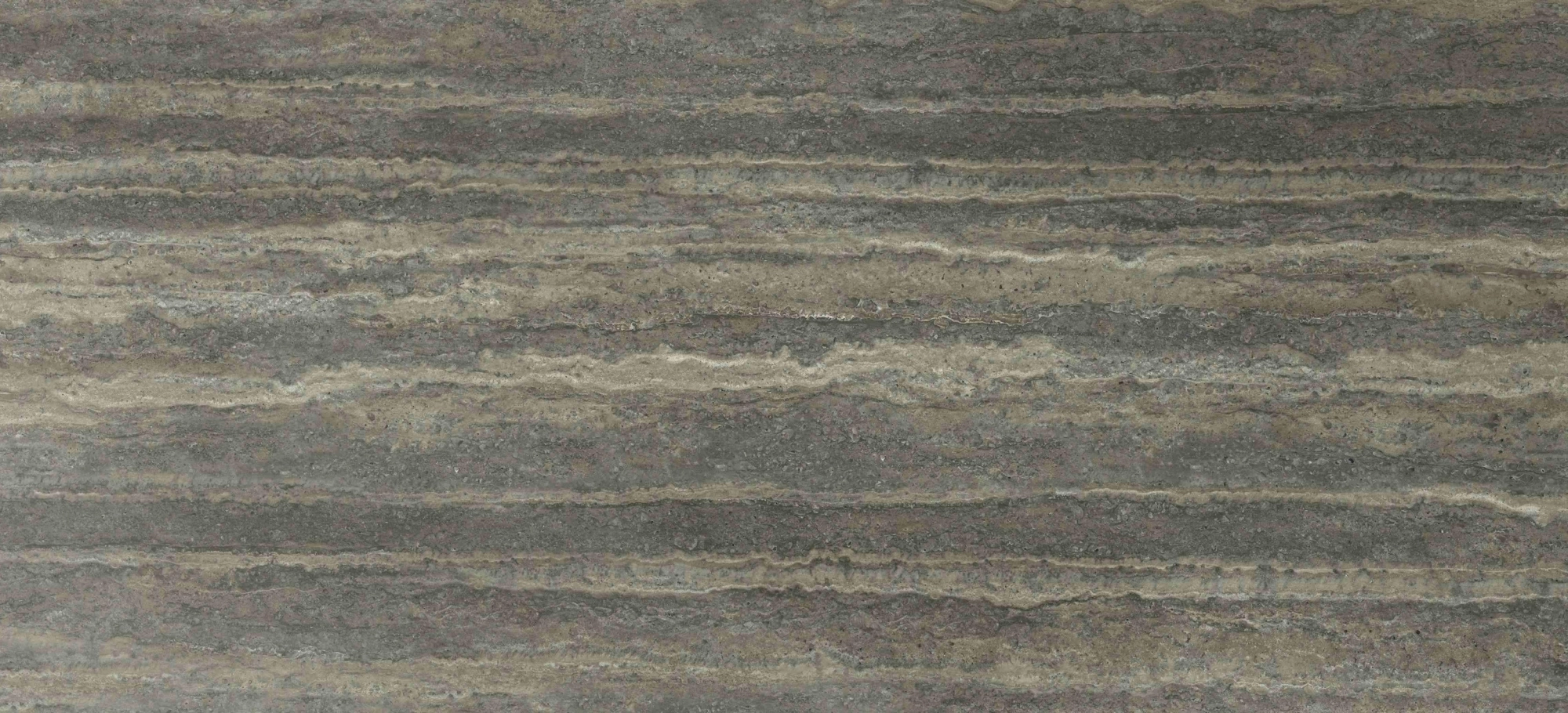Piedra sinterizada HQB129 Travertino gris plateado para interiores y exteriores