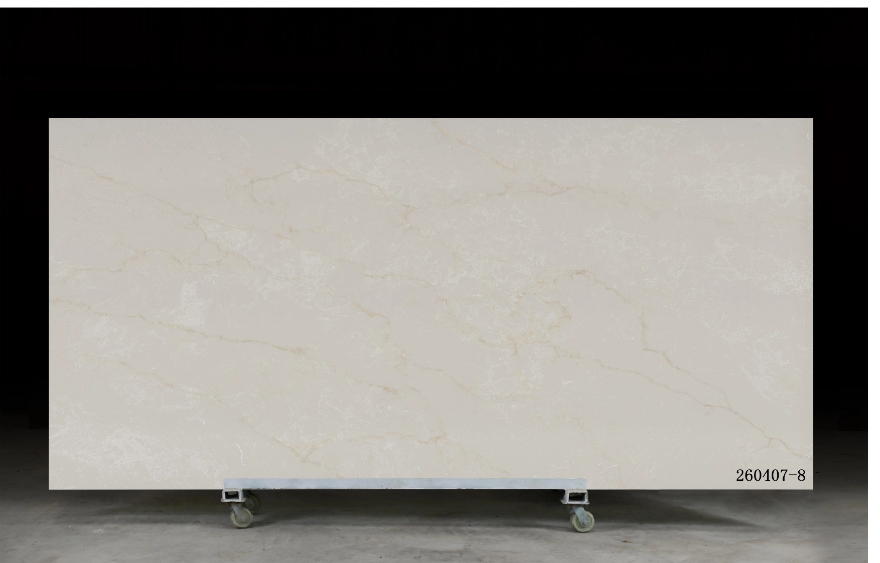 Dalle de quartz Calacatta GSX 260407-8 pour plans de travail de cuisine et plans de toilette