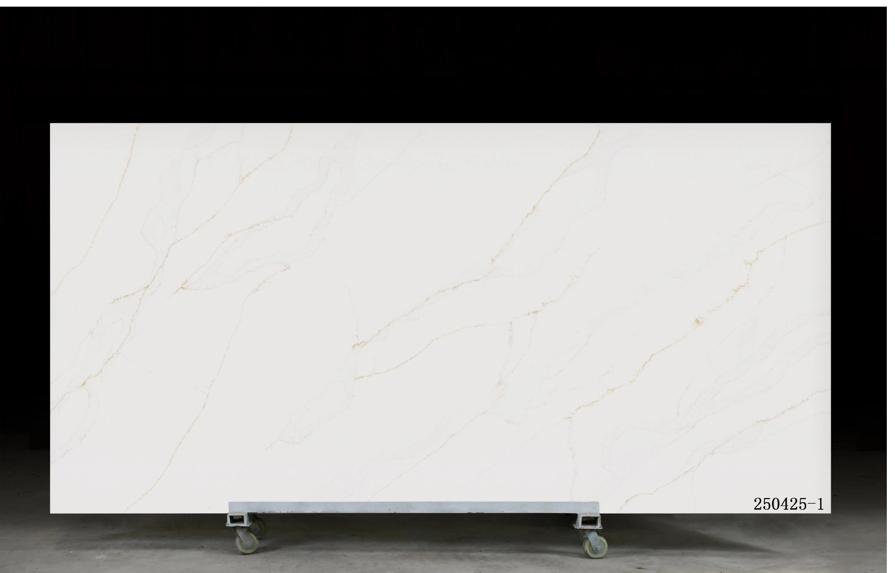 Calacatta Quartz Slab GSX 250425-1 for Kitchen Countertops & Vanity Tops