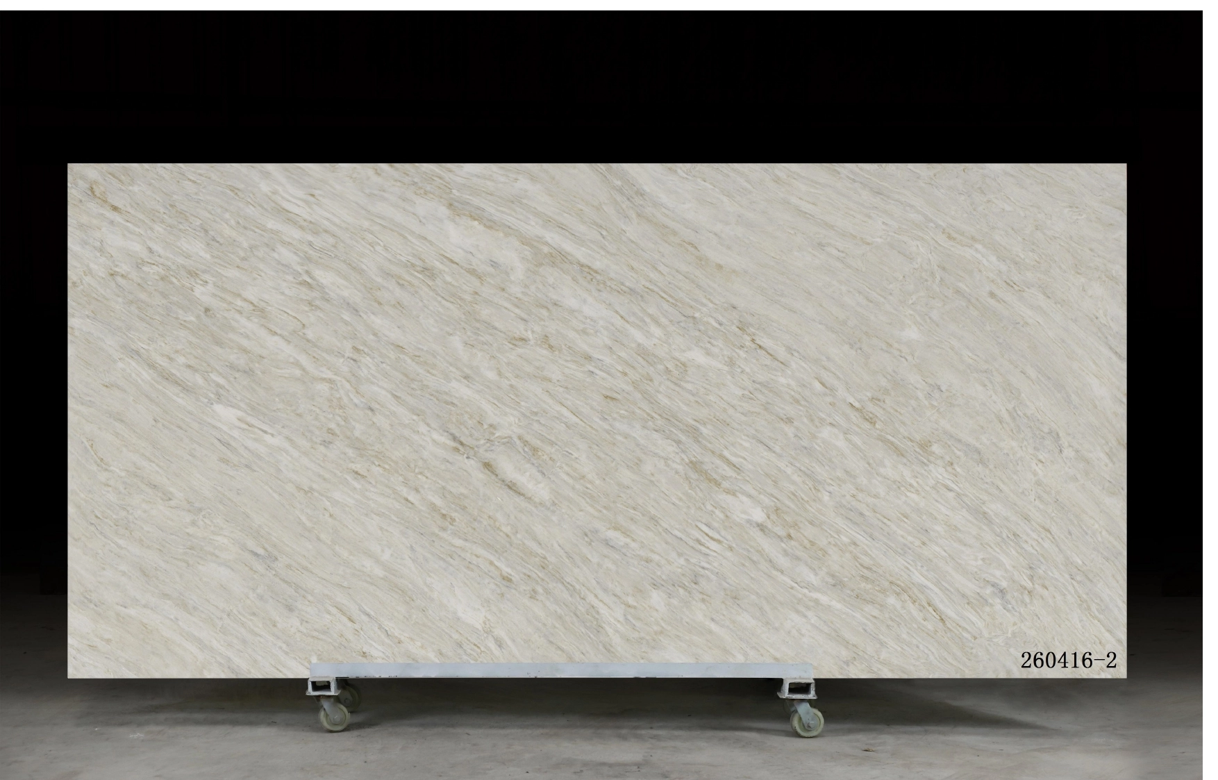Dalle de quartz Calacatta GSX 260416-2 pour plans de travail de cuisine et plans de toilette