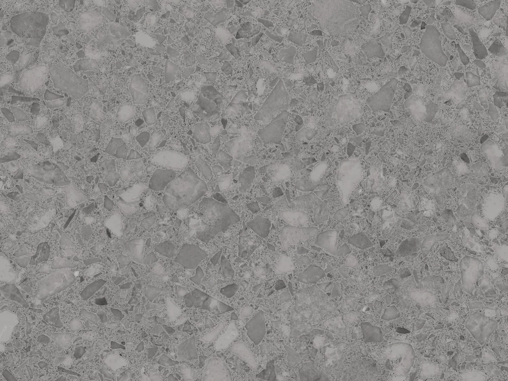 Grey Terrazzo Effect Matte Antique Through-body Tile for Hotel & High-Traffic Commercial Projects