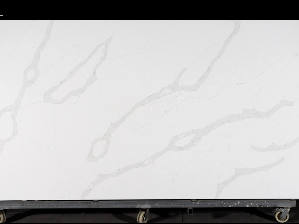 Calacatta Quartz Slab GSQ 6671 for Kitchen Countertops & Vanity Tops