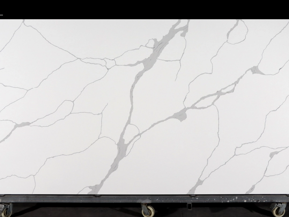 Calacatta Quartz Slab GSQ 6734 for Kitchen Countertops & Vanity Tops