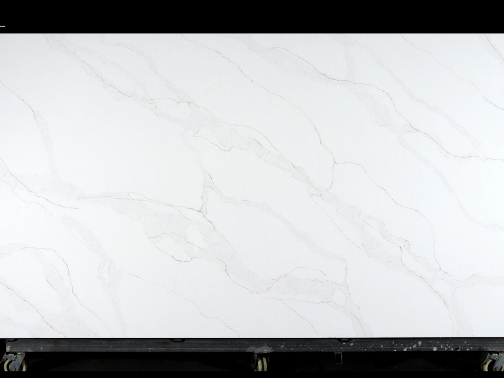 Calacatta Quartz Slab GSQ 6840 for Kitchen Countertops & Vanity Tops