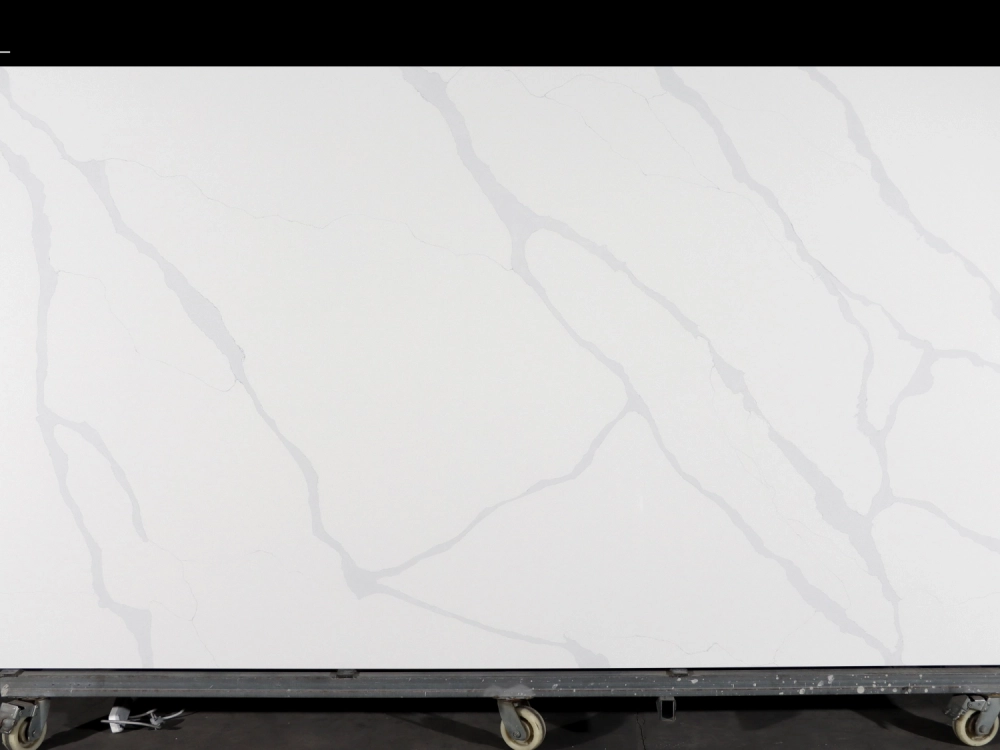 Calacatta Quartz Slab GSQ 6884 for Kitchen Countertops & Vanity Tops