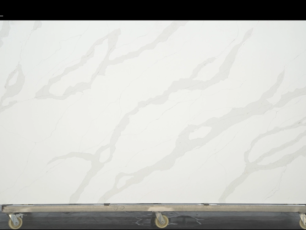 Calacatta Quartz Slab GSQ 6621 for Kitchen Countertops & Vanity Tops