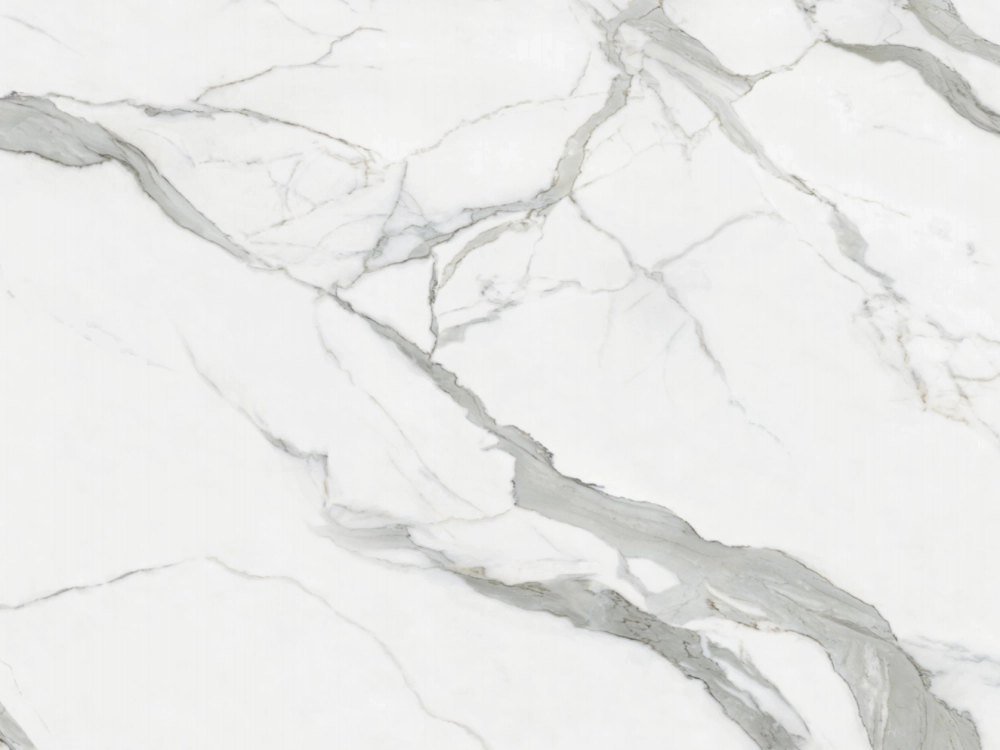 Piedra sinterizada HQL 8011 Fishmaw White para interiores y exteriores.
