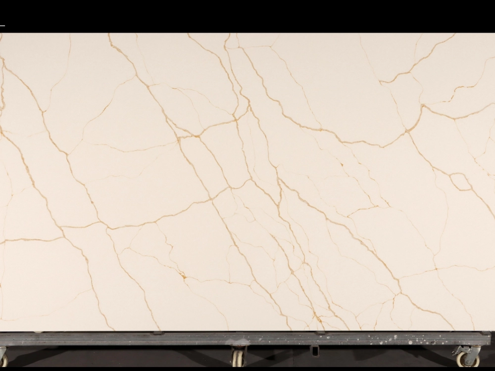 Calacatta Quartz Slab GSQ 6895 for Kitchen Countertops & Vanity Tops