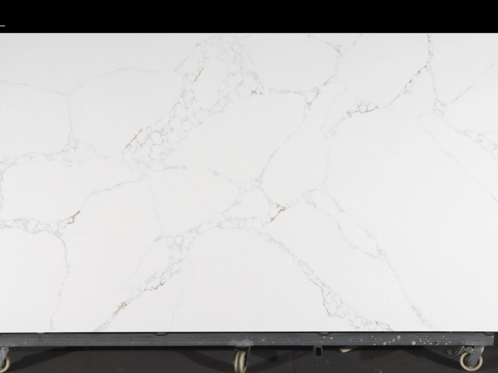 Calacatta Quartz Slab GSQ 6091 for Kitchen Countertops & Vanity Tops
