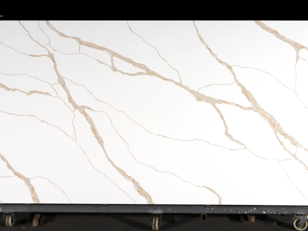 Calacatta Quartz Slab GSQ 6927 for Kitchen Countertops & Vanity Tops