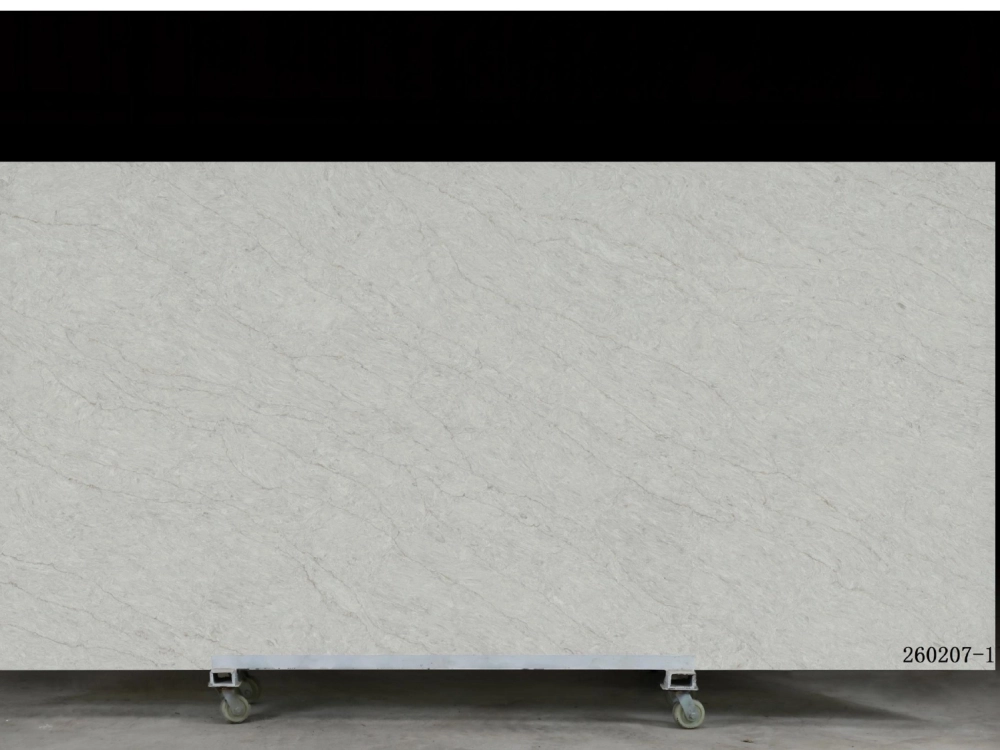 Calacatta Quartz Slab GSX 260207-1 for Kitchen Countertops & Vanity Tops