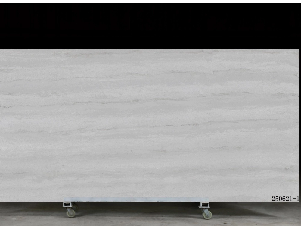 Calacatta Quartz Slab GSX 250621-1 for Kitchen Countertops & Vanity Tops