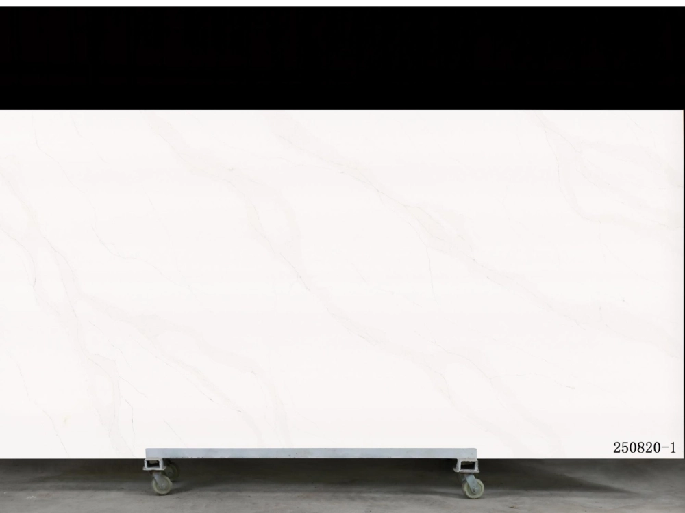 Calacatta Quartz Slab GSX 250820-1 for Kitchen Countertops & Vanity Tops