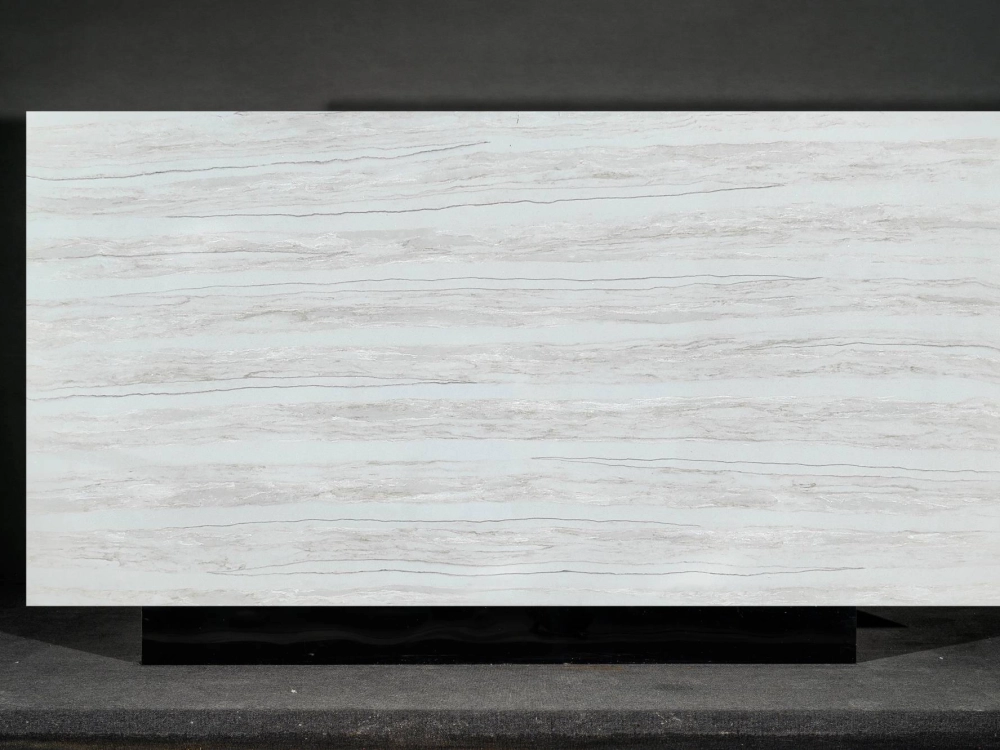 Calacatta Quartz Slab GSX FT16 for Kitchen Countertops & Vanity Tops