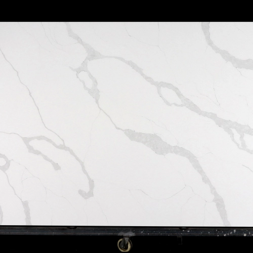 Dalle de quartz blanc Calacatta GSQ 6606 | Grand format pour plans de travail de cuisine et plans de toilette