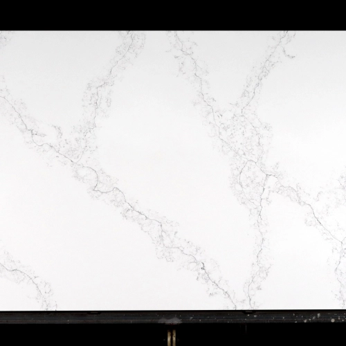 Dalle de quartz blanc Calacatta GSQ 6623 gris | Grand format pour plans de travail de cuisine et plans vasques