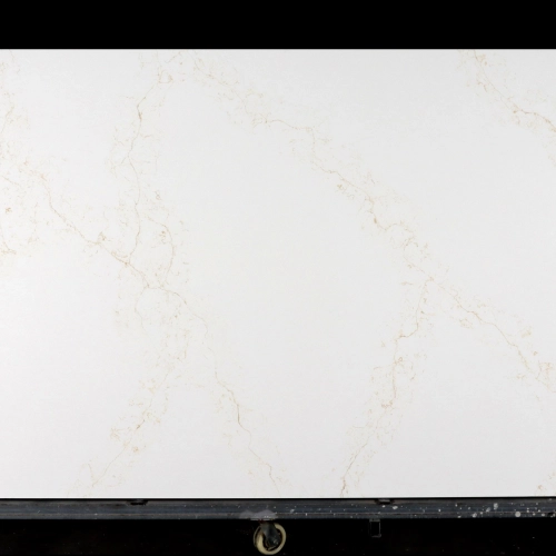 Dalle de quartz blanc Calacatta GSQ 6623 or | Grand format pour plans de travail de cuisine et plans de toilette