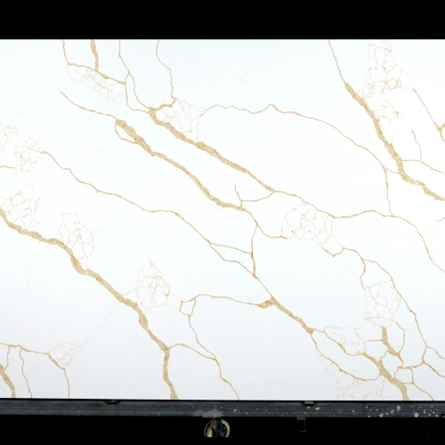 Dalle de quartz Calacatta GSQ 6632 | Grand format pour plans de travail de cuisine et plans de toilette