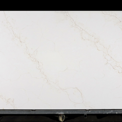 Calacatta Quartz Slab GSQ 6673 gold for Kitchen Countertops & Vanity Tops