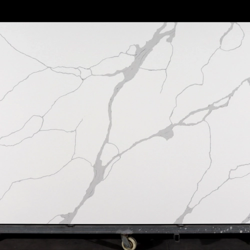Calacatta Quartz Slab GSQ 6734 for Kitchen Countertops & Vanity Tops