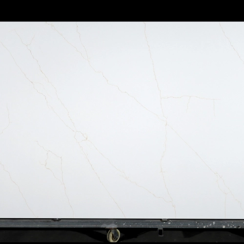 Calacatta Quartz Slab GSQ 6736 Gold for Kitchen Countertops & Vanity Tops