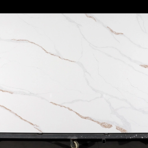 Calacatta Quartz Slab GSQ 6769 for Kitchen Countertops & Vanity Tops