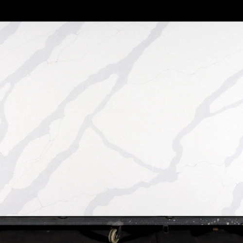 Calacatta Quartz Slab GSQ 6823 for Kitchen Countertops & Vanity Tops