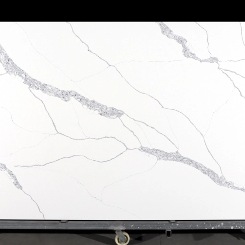 Calacatta Quartz Slab GSQ 6831 for Kitchen Countertops & Vanity Tops