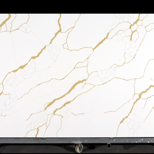 Calacatta Quartz Slab GSQ 6891 for Kitchen Countertops & Vanity Tops