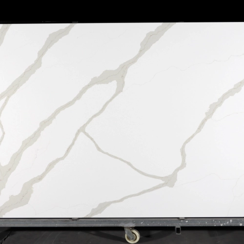Calacatta Quartz Slab GSQ 6893 for Kitchen Countertops & Vanity Tops