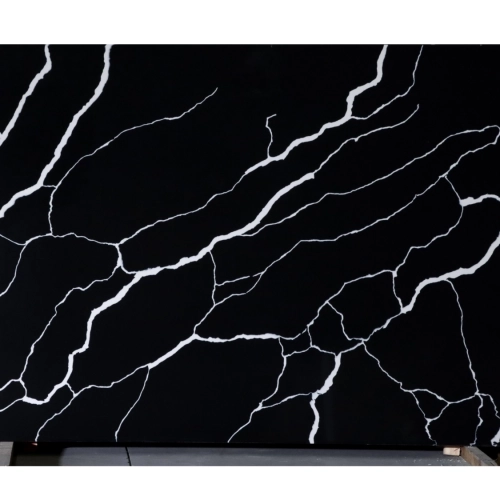 Dalle de quartz Calacatta GSQ 6808 pour plans de travail de cuisine et plans de toilette