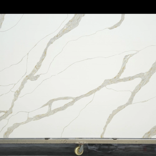 Calacatta Quartz Slab GSQ 6662 for Kitchen Countertops & Vanity Tops