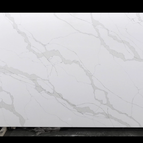 Calacatta Quartz Slab GSQ 6668 for Kitchen Countertops & Vanity Tops