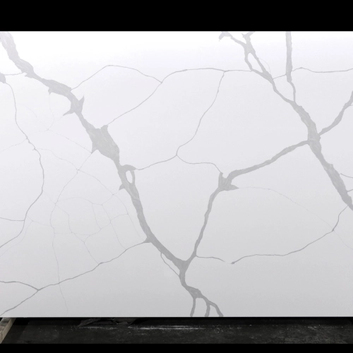 Calacatta Quartz Slab GSQ 6702 for Kitchen Countertops & Vanity Tops