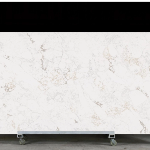 Calacatta Quartz Slab GSX 250716-1 for Kitchen Countertops & Vanity Tops
