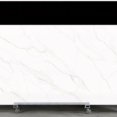 Calacatta Quartz Slab GSX 250825-2 for Kitchen Countertops & Vanity Tops